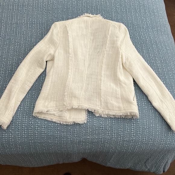 Carolina Belle Montreal White fringe tweed jacket - Picture 2 of 6